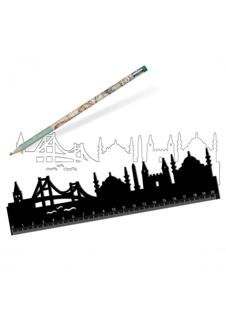 Pravítko Legami Follow The Skyline - Ruler - Istanbul - 20 cm
