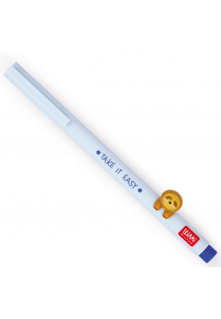 Gélové pero Legami Lovely Friends - Gel Pen With Animal Decoration - Sloth - 0,5 mm - Blue Ink
