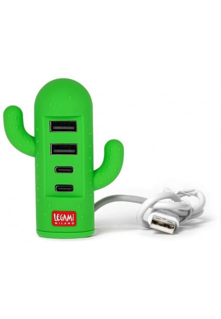 4-Port Usb Hub Legami Mini Usb Hub - 4-Port Usb Hub - Cactus