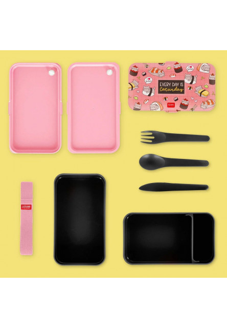 Box na desiatu Legami Lunch Box - Sushi Cat - 1200 Ml