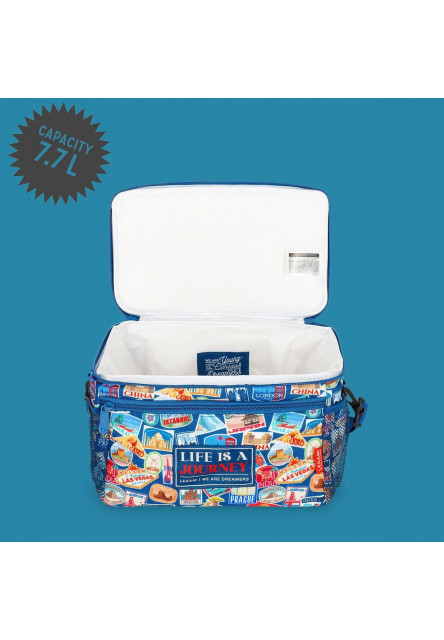 Taška na desiatu Legami Lunch Bag - Travel - Stickers - 7,7 L