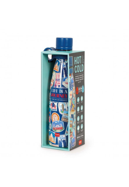 Termofľaša Legami Hot & Cold - Vacuum Bottle - Travel - Stickers - 500 Ml