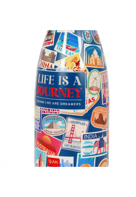 Termo fľaša Legami Hot & Cold - Vacuum Bottle - Travel - Stickers - 300 Ml