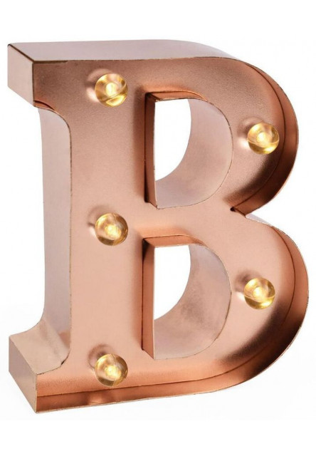 Mini dekoračné svetlo Legami Mini Decorative Light - B - Gold Rose - Letters