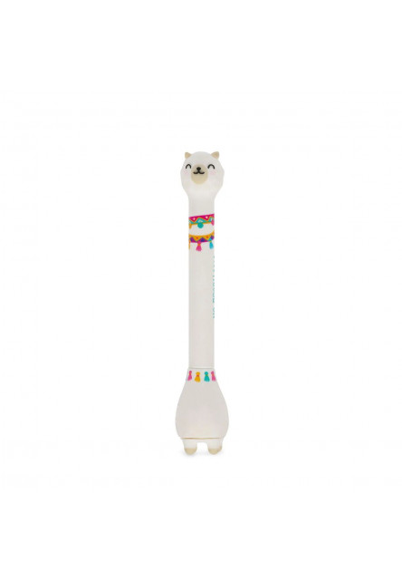 Guľôčkové pero Legami Stand-Ink Ovation - Ballpoint Pen With Base - Llama - 1 mm - Sky Blue Ink