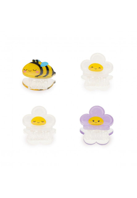 Štipčeky do vlasov Legami Clip Me Up! - Set Of 4 Mini Hair Clips - Bee