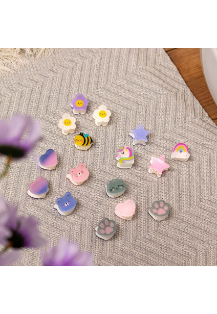 Štipce do vlasov Legami Clip Me Up! - Set Of 4 Mini Hair Clips - Teddy