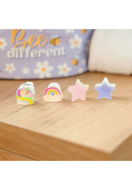 Štipčeky do vlasov Legami Clip Me Up! - Set Of 4 Mini Hair Clips - Unicorn