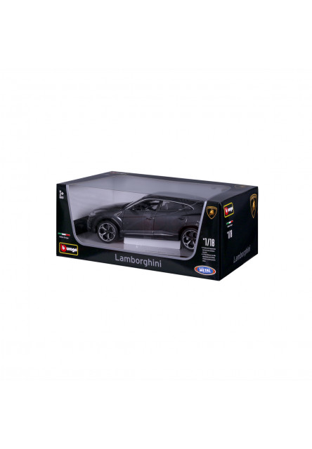 Bburago - Autá HOBBY, Lamborghini Urus, metal šedá, 1:18