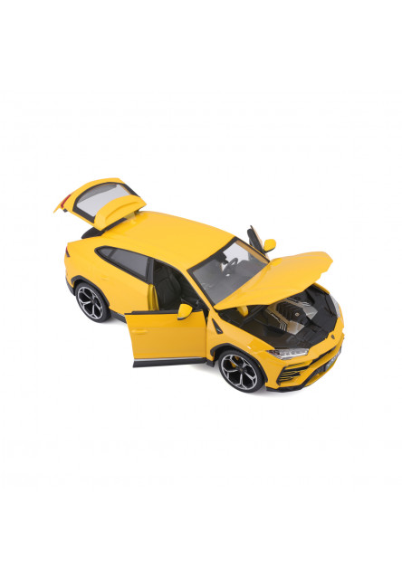 Bburago - Autá HOBBY, Lamborghini Urus, žltá, 1:18