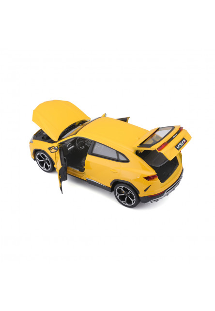 Bburago - Autá HOBBY, Lamborghini Urus, žltá, 1:18