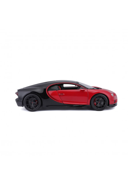 Bburago Plus - Autá HOBBY, Plus - Bugatti Chiron Sport, červeno-čierna, 1:18