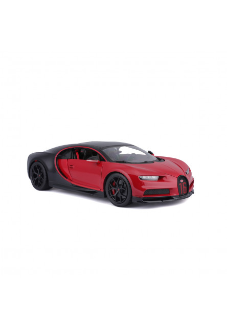 Bburago Plus - Autá HOBBY, Plus - Bugatti Chiron Sport, červeno-čierna, 1:18