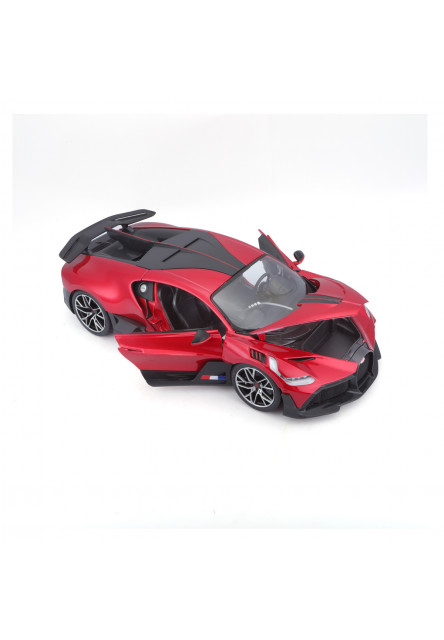 Bburago - Autá HOBBY, Bugatti Divo, červená metalíza, 1:18