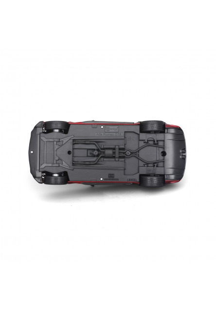 Bburago - Autá HOBBY, Alfa Romeo Giulia GTA, metal červená, 1:18