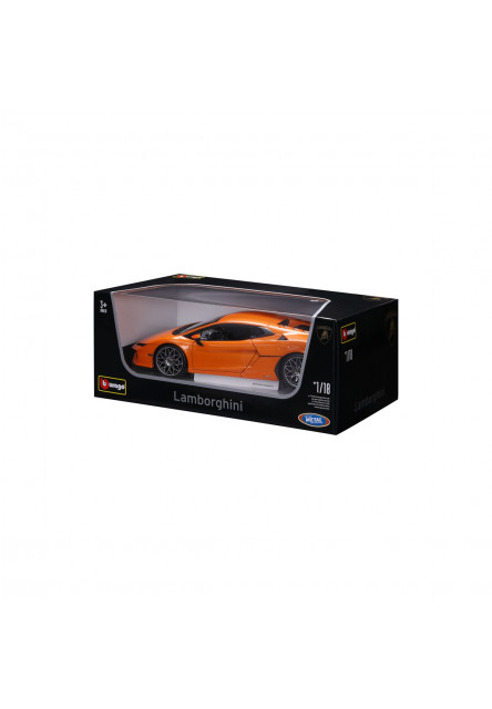 Bburago - Autá HOBBY, Lamborghini Temerario, oranžová, 1:18