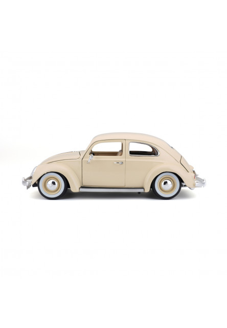 Bburago - Autá HOBBY- Volkswagen Käfer Beetle 1955, béžová, 1:18