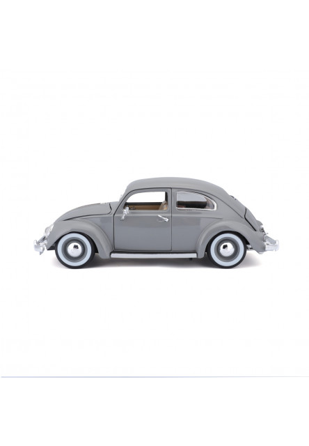 Bburago - Autá HOBBY- Volkswagen Käfer Beetle 1955, šedá, 1:18