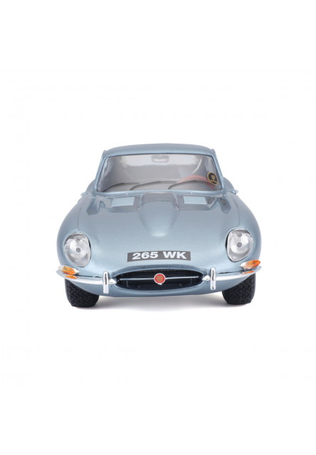 Bburago - Autá HOBBY- Jaguar E-type Coupe, metalic modrá, 1:18