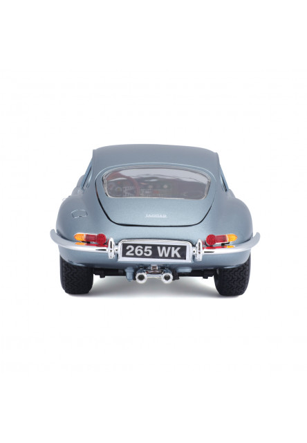 Bburago - Autá HOBBY- Jaguar E-type Coupe, metalic modrá, 1:18