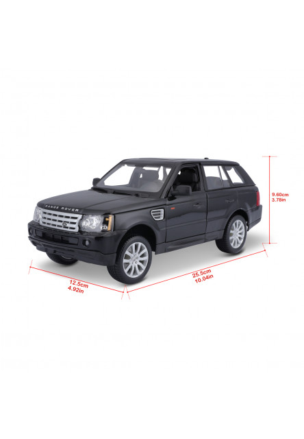 Bburago - Autá HOBBY- Range Rover Sport, čierna, 1:18