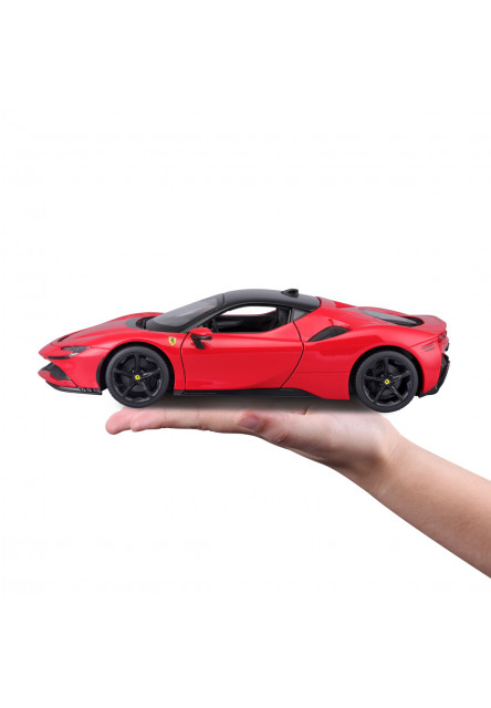 Bburago - RACE+PLAY, Ferrari SF90 Stradale, červená, 1:18