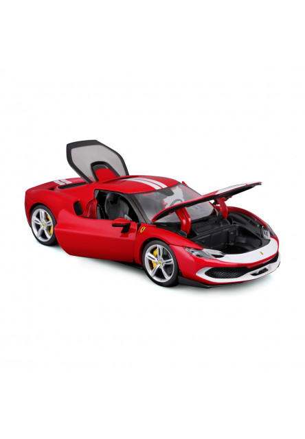 Bburago - RACE+PLAY, Ferrari, Ferrari 296 GTB ASSETTO FIORANO, červená, 1:18