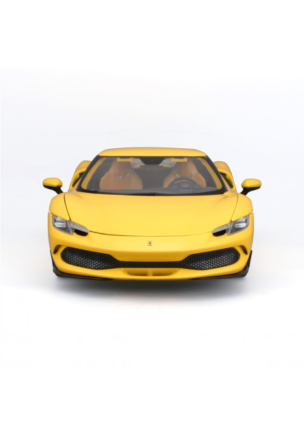 Bburago - RACE+PLAY, Ferrari, Ferrari 296 GTB, žltá, 1:18