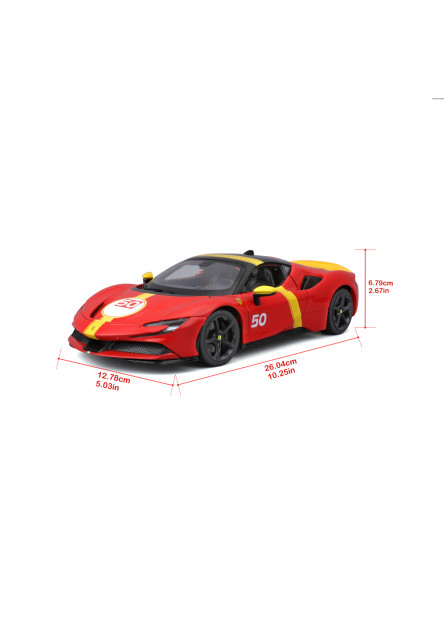 Bburago - RACE+PLAY, FERRARI, SF90 STRADALE ASSETTO FIORANO, 1:18
