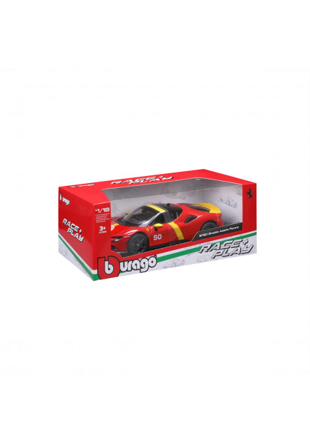 Bburago - RACE+PLAY, FERRARI, SF90 STRADALE ASSETTO FIORANO, 1:18