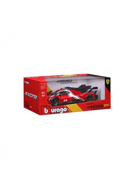 Bburago - RACING, FERRARI 499P MODIFICATA, červená, 1:18