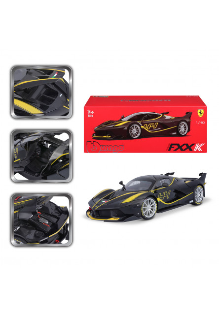 Bburago - SIGNATURE SERIES, FERRARI FXX K, čierna, 1:18
