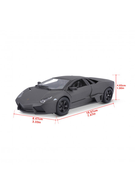 Bburago - Autá HOBBY, Plus, Lamborghini Reventón, metalic šedá, 1:24