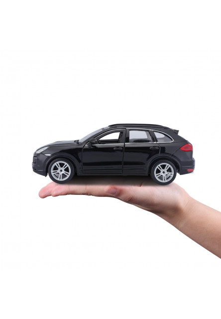 Bburago - Autá HOBBY, Porsche Cayenne Turbo, čierna, 1:24