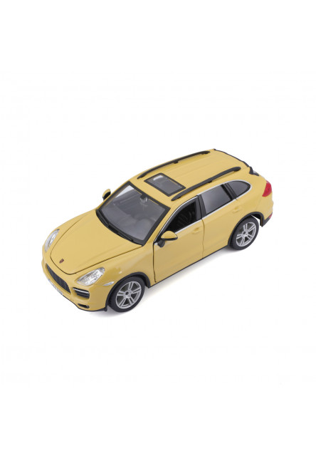 Bburago - Autá HOBBY, Porsche Cayenne Turbo, žltá, 1:24