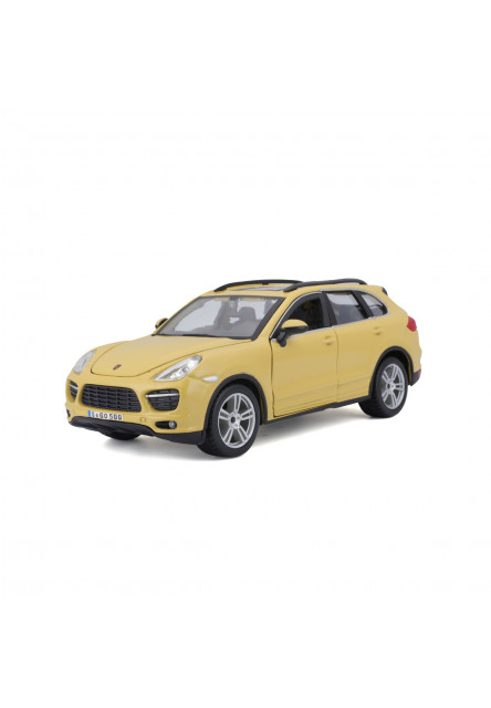 Bburago - Autá HOBBY, Porsche Cayenne Turbo, žltá, 1:24