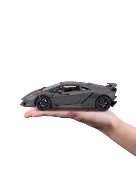Bburago - Autá HOBBY, Plus, Lamborghini Sesto Elemento, metalic šedá, 1:24