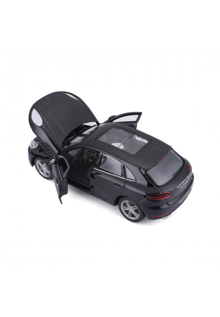 Bburago - Autá HOBBY, Porsche Macan, čierna, 1:24