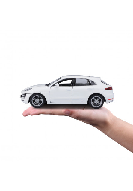 Bburago - Autá HOBBY, Porsche Macan, biela, 1:24
