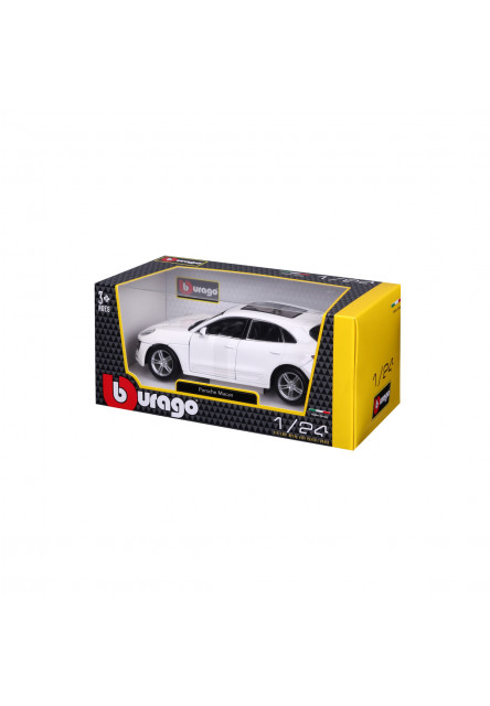 Bburago - Autá HOBBY, Porsche Macan, biela, 1:24
