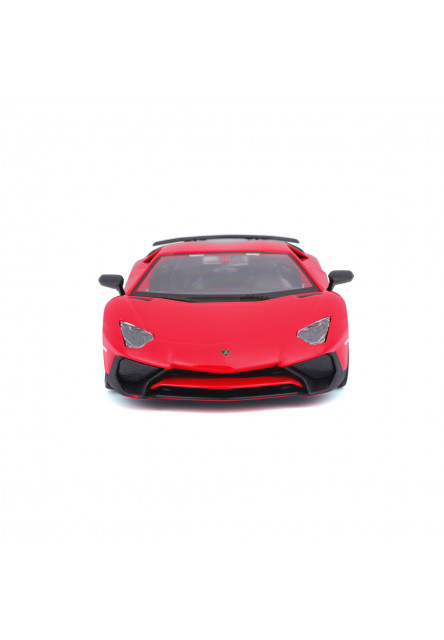 Bburago - Autá HOBBY, Lamborghini Aventador SV Coupé, červená, 1:24