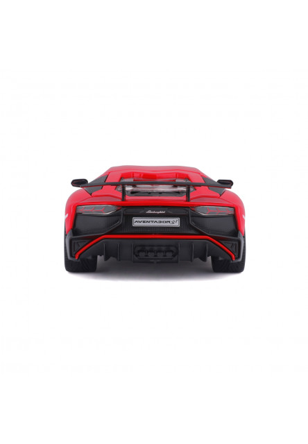 Bburago - Autá HOBBY, Lamborghini Aventador SV Coupé, červená, 1:24