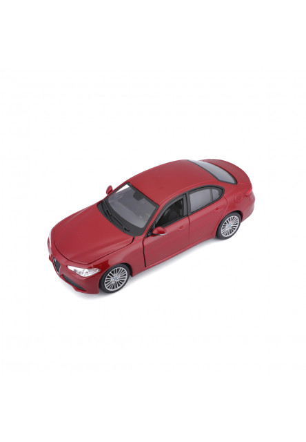 Bburago - Autá HOBBY, Plus, Alfa Romeo Giulia, metalic červená, 1:24