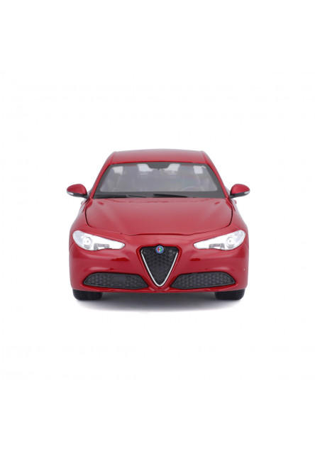 Bburago - Autá HOBBY, Plus, Alfa Romeo Giulia, metalic červená, 1:24