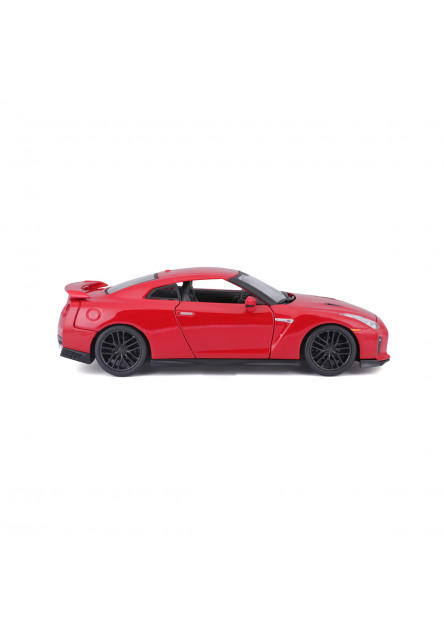 Bburago - Autá HOBBY, 2017 Nissan GT-R, červená, 1:24