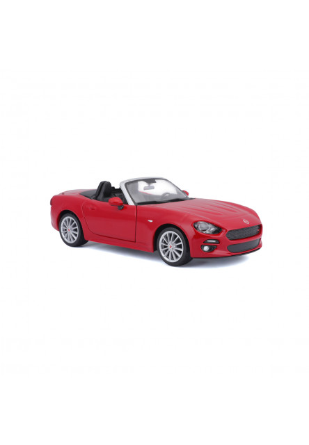 Bburago - Autá HOBBY, Plus, Fiat 124 Spider, červená, 1:24