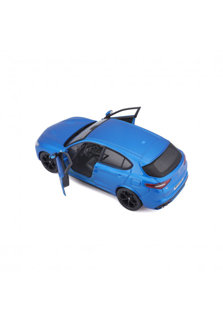 Bburago - Autá HOBBY, Plus, Alfa Romeo Stelvio, modrá, 1:24
