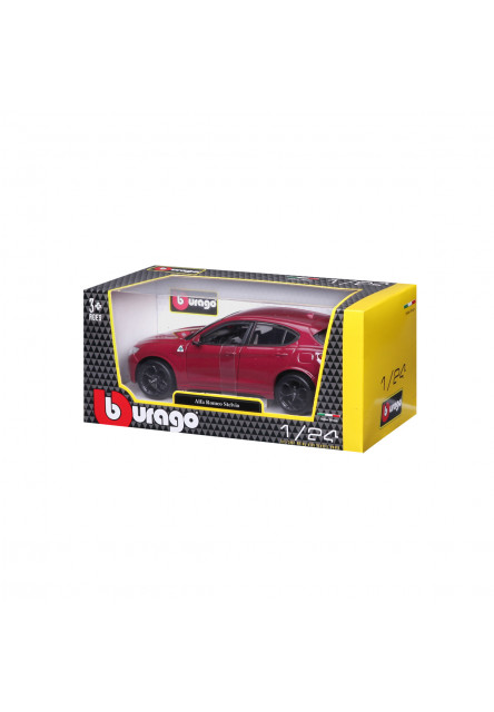 Bburago - Autá HOBBY, Plus, Alfa Romeo Stelvio, červená, 1:24