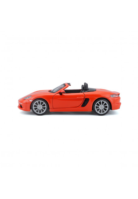 Bburago - Autá HOBBY, Plus, Porsche 718 Boxster, orange, 1:24
