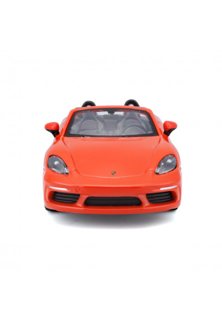 Bburago - Autá HOBBY, Plus, Porsche 718 Boxster, orange, 1:24
